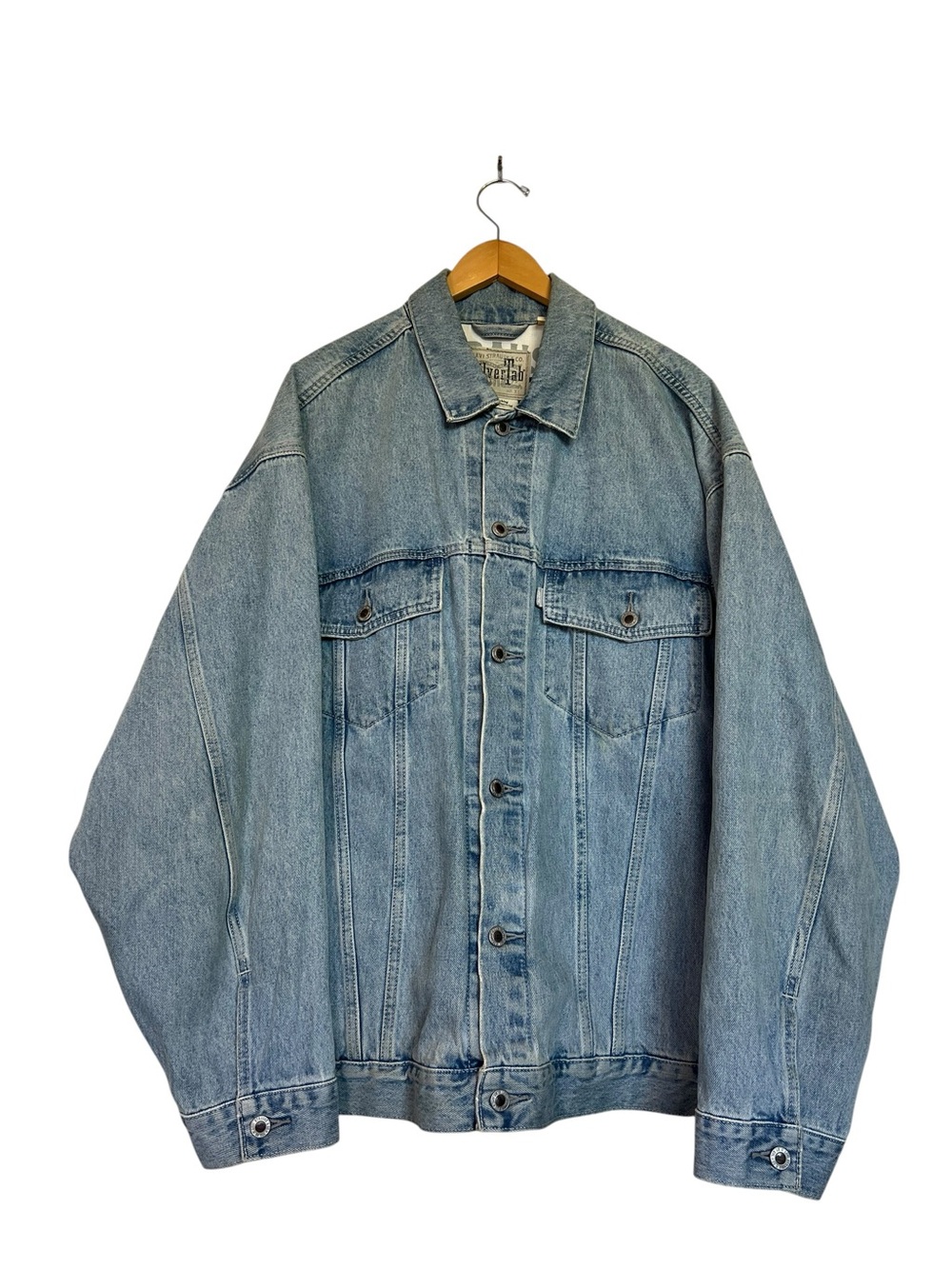 Silvertab Men’s XL Baggy, Oversized VTG Inspired Denim Trucker Jacket *REMAKE*